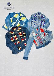UPCYCLED Denim Patchwork & Poncho Jackets - EVR049..