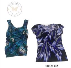 Vintage Y2K Poly Kurzarmblusen | Damen 2000er Poly..