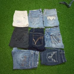 LEE BKE AND OTHER BRAND Y2K MINI MICRO SHORTS (C28..