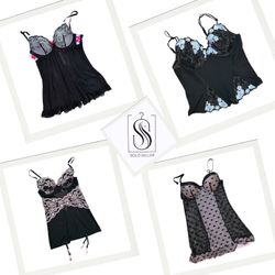 Y2K Black Gothic Mix Baby Doll & Corsets