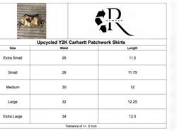 Upcycled Y2K Carhartt Patchwork Skirt