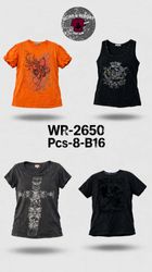 Y2k Affliction inspirierte Grunge-T-Shirts WR-2650