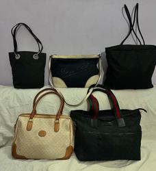 5 vintage branded bags