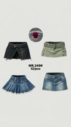 Y2K mini denim skirts WR-2496
