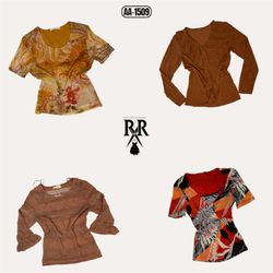 Y2K Earthy Tone Mix Tops (AA-1509)