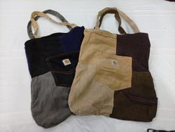 CR10989 Upcycled Carhartt Corduroy Bags