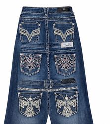 Y2K Bootcut et ensemble en denim brodé 👖✨ #308