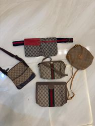 Authentic gucci waist belt and cross-bodies bags d..