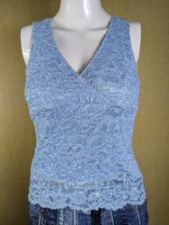 Lot of 7 Women's Vintage Y2K Floral Lace Overlay C..