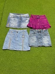 Yv629  Denim Mini Skirts 17P