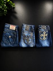 Miss me true religion and rock revival jeans