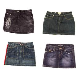 Y2k Denim Mini Skirts Selection RE-3879