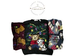 Holiday Vintage Christmas knitwear ￼