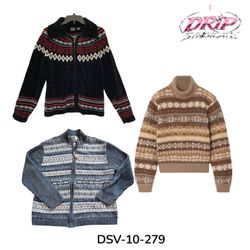 DSV-10-279 Gestrickte Pullover und Cardigans mit M..