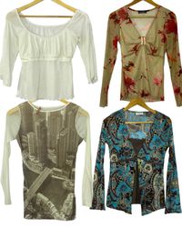 Vintage Y2K Blouse Mix Collection – Floral, Paisle..
