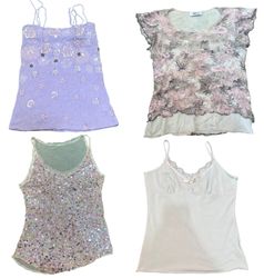 Y2K Romantic Pink & Pastel tops mix