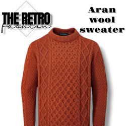 YW-258 / ARAN WOOL SWEATERS ab grade