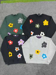 Upcycled Nike Flower Sweatshirt