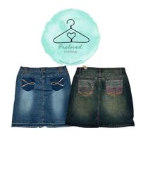 Jupe en denim Y2K (280826-20)
