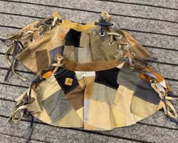 Upcycled Y2K Carhartt Patchwork Skirt
