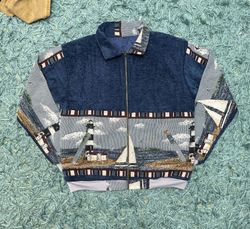 Upcycle Tapestry Collar Jacket (DV -08)