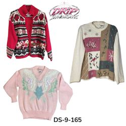 Retro Vintage Knit Sweater Timeless Cozy Streetwea..