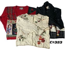 Vintage Christmas & Cottagecore Sweater Bundle | 1..