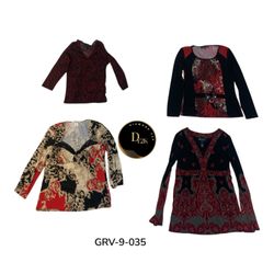 Y2K Vintage Poly Blouse – Women’s Long Sleeve Top ..