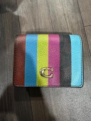 Coach Rainbow Striped mini Handbag (NWT)