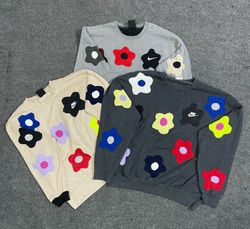Upcycled Nike Flower Sweatshirt