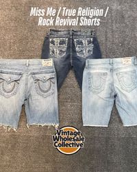 🔴 Miss Me / True Religion / Rock Revival Shorts -..