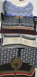 Wool Quarter Zip Knit Sweaters