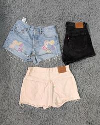 **Levi’s 501 Micro Mini Shorts – Classic Denim Fas..