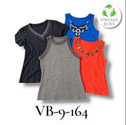Y2K beaded backless tops 9 pieces (VB-9-164)