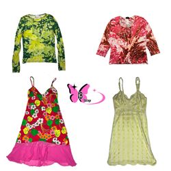Women Printed Blouses and Slip Dresses (IB-033)