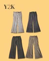 Women's Flare and Straight Office Trousers (Yv-883..