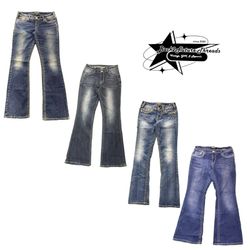 Y2k Paris Hilton Era Girl Denim Jeans B2F-221