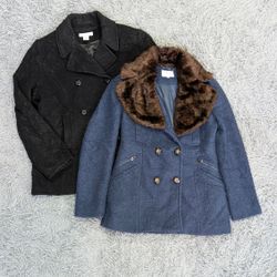 ***Y2K Wool Trench Coats – Retro Statement