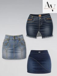 Y2k mini demim skirts