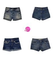 Y2k unique fade denim sexy shorts