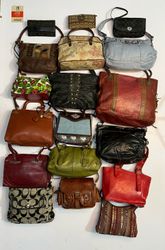Coach Guess Leather and Fabric Shoulder Handbags