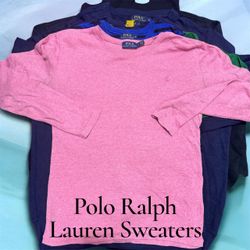 Polo crewneck sweater