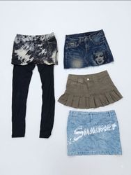 Vintage 2000s Mixed Style Mini Skirt Bundle
(VM-15..