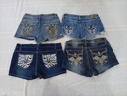 CR10681 Y2K Mini Denim Shorts