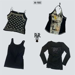Y2k Black Rave Mix Tops (AA-1563)