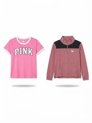 (FV-2013) Pink T-Shirts & Quarter Zip T-Shirts