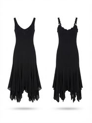 (FV-2067) Y2K Black Aesthetic Dress