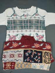 Vintage Floral and Patterned Knit Sweaters