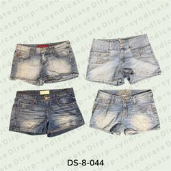 Y2K Denim Micro Mini Shorts – Low Rise Vintage Str..