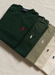 T-shirts à encolure ronde pour hommes Polo Ralph L..